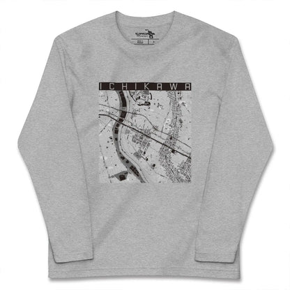 【市川（千葉県）】地図柄ロングスリーブTシャツ