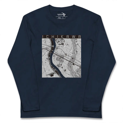 【市川（千葉県）】地図柄ロングスリーブTシャツ