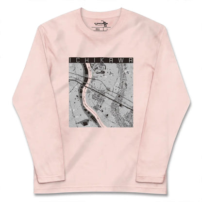 【市川（千葉県）】地図柄ロングスリーブTシャツ