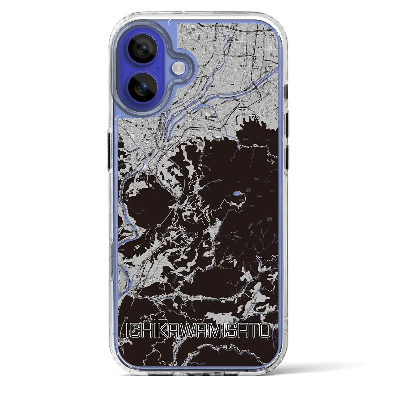 【市川三郷（山梨県）】地図柄iPhoneケース（MagSafeタイプ）