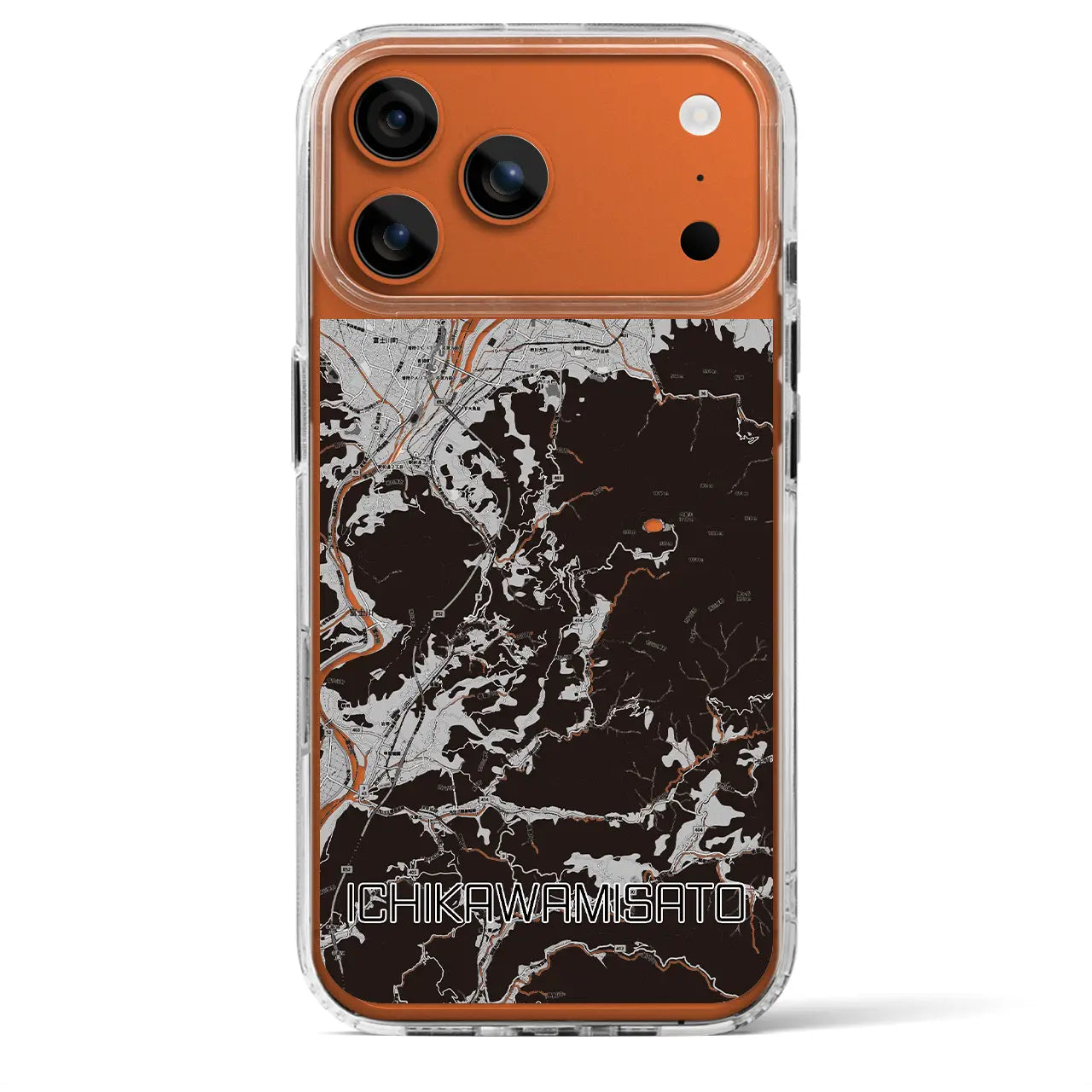 【市川三郷（山梨県）】地図柄iPhoneケース（MagSafeタイプ）