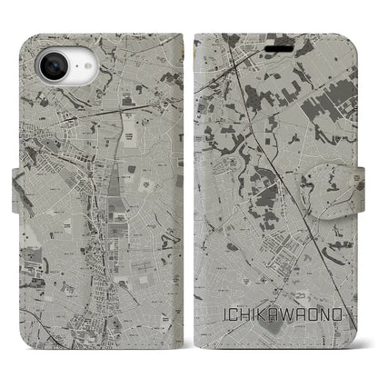 【市川大野（千葉県）】地図柄iPhoneケース（手帳タイプ）