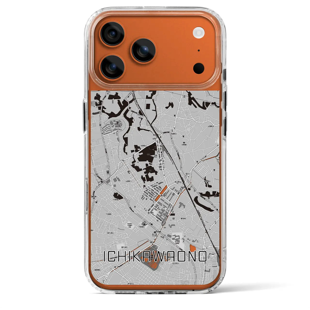 【市川大野（千葉県）】地図柄iPhoneケース（MagSafeタイプ）