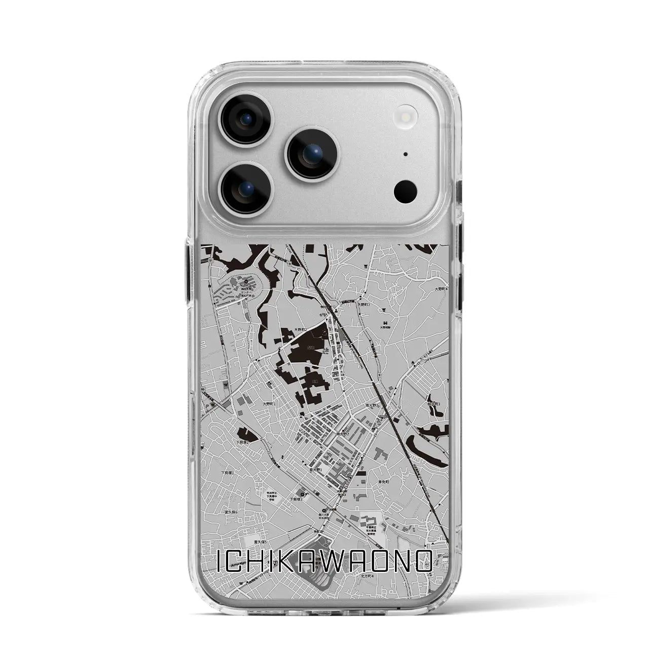 【市川大野（千葉県）】地図柄iPhoneケース（MagSafeタイプ）