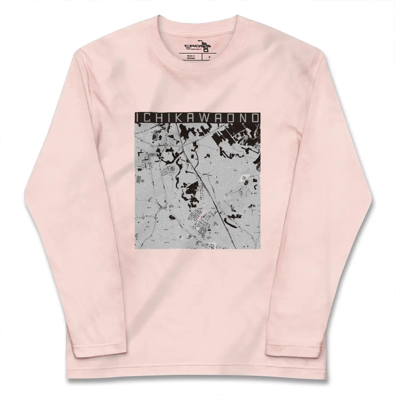 【市川大野（千葉県）】地図柄ロングスリーブTシャツ