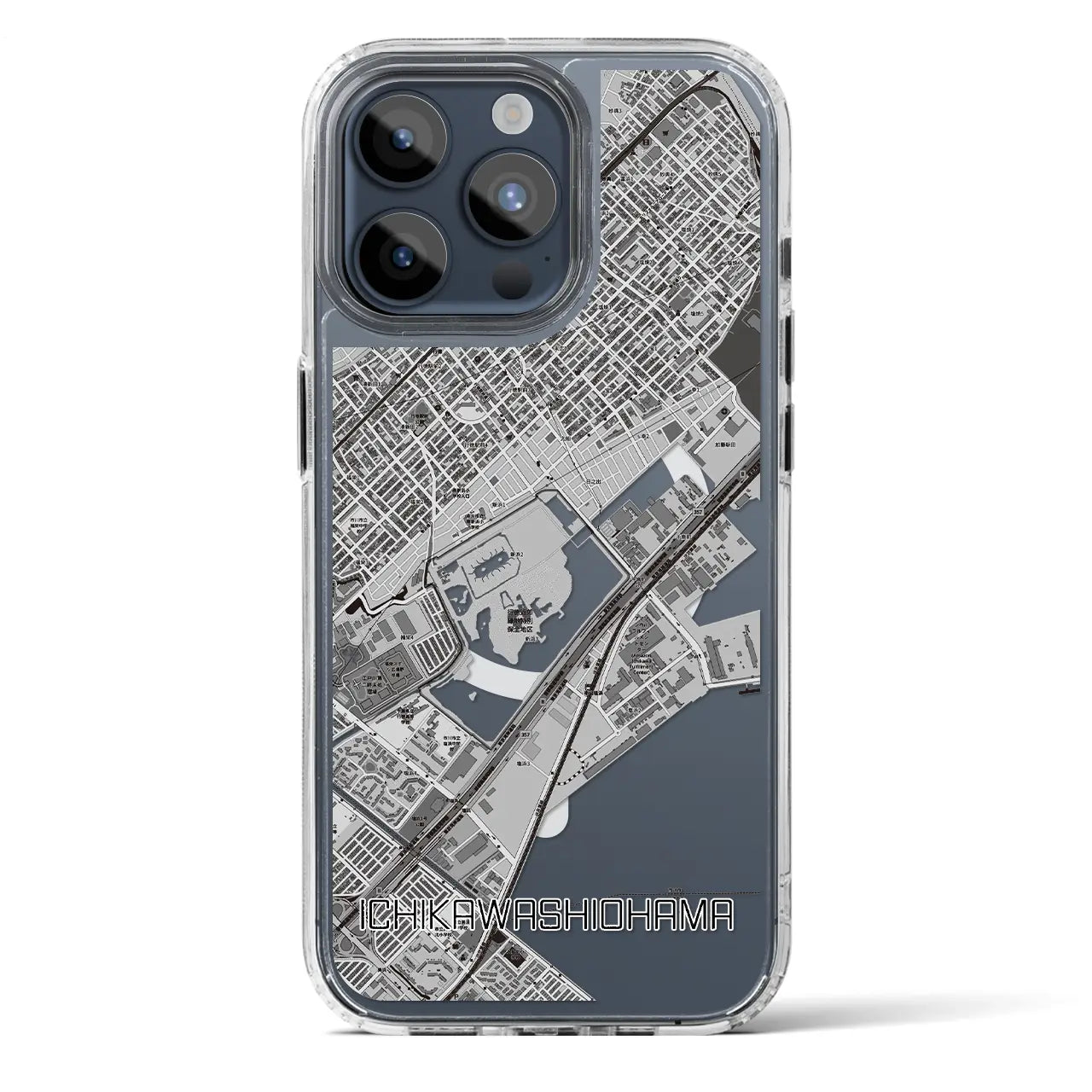 【市川塩浜（千葉県）】地図柄iPhoneケース（MagSafeタイプ）