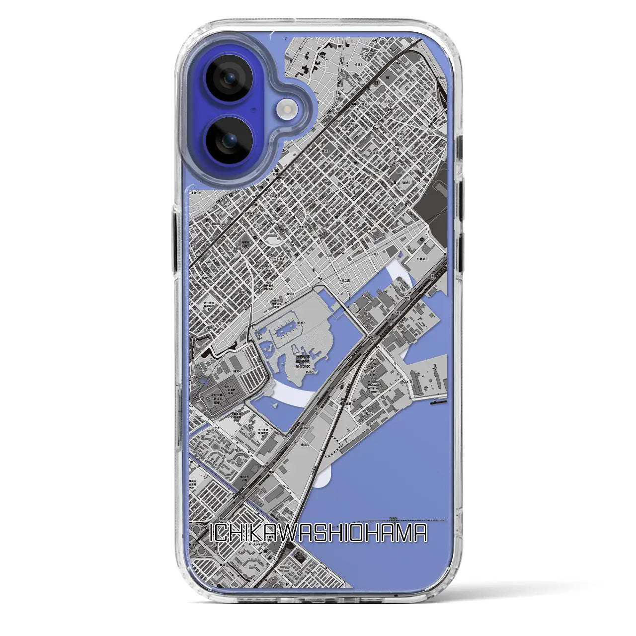 【市川塩浜（千葉県）】地図柄iPhoneケース（MagSafeタイプ）