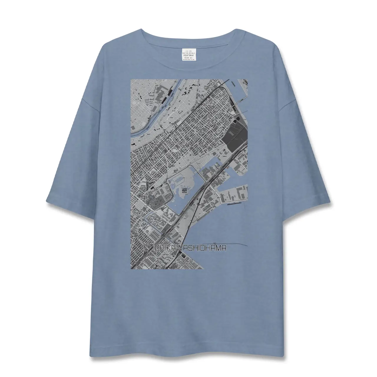 【市川塩浜（千葉県）】地図柄ビッグシルエットTシャツ