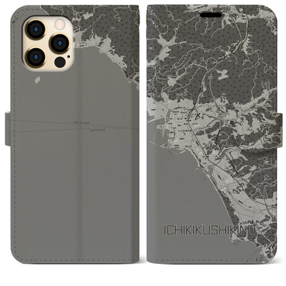 【いちき串木野（鹿児島県）】地図柄iPhoneケース（手帳タイプ）