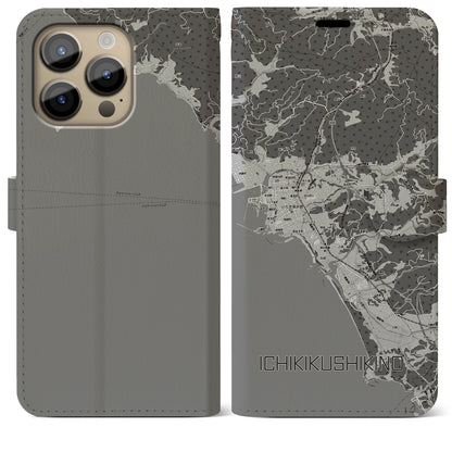 【いちき串木野（鹿児島県）】地図柄iPhoneケース（手帳タイプ）