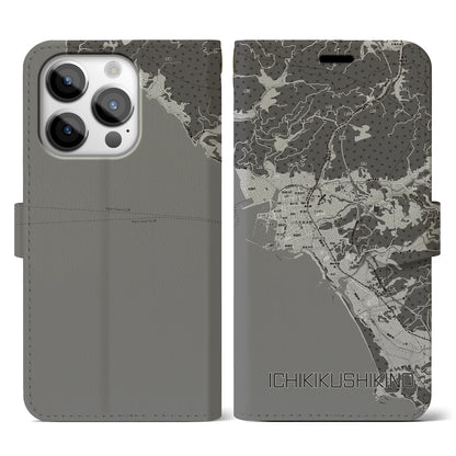 【いちき串木野（鹿児島県）】地図柄iPhoneケース（手帳タイプ）