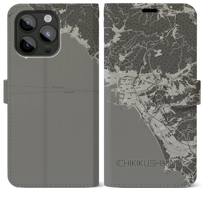 【いちき串木野（鹿児島県）】地図柄iPhoneケース（手帳タイプ）