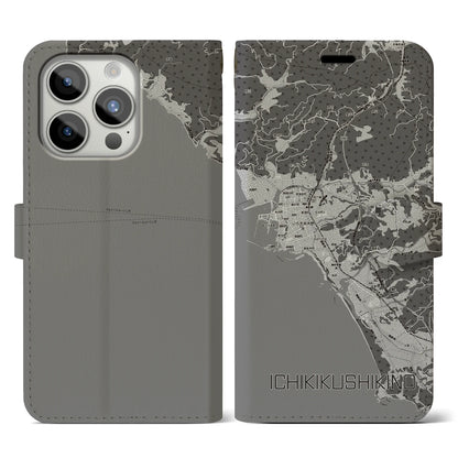 【いちき串木野（鹿児島県）】地図柄iPhoneケース（手帳タイプ）