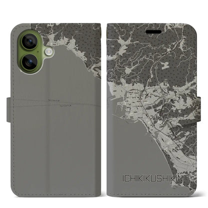 【いちき串木野（鹿児島県）】地図柄iPhoneケース（手帳タイプ）