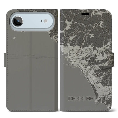 【いちき串木野（鹿児島県）】地図柄iPhoneケース（手帳タイプ）