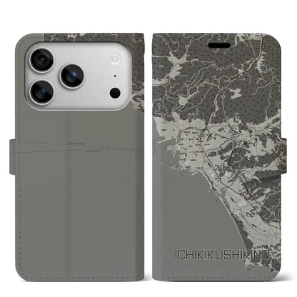 【いちき串木野（鹿児島県）】地図柄iPhoneケース（手帳タイプ）