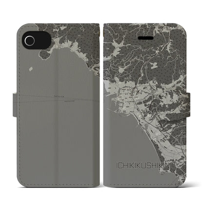 【いちき串木野（鹿児島県）】地図柄iPhoneケース（手帳タイプ）