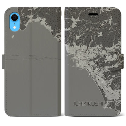 【いちき串木野（鹿児島県）】地図柄iPhoneケース（手帳タイプ）