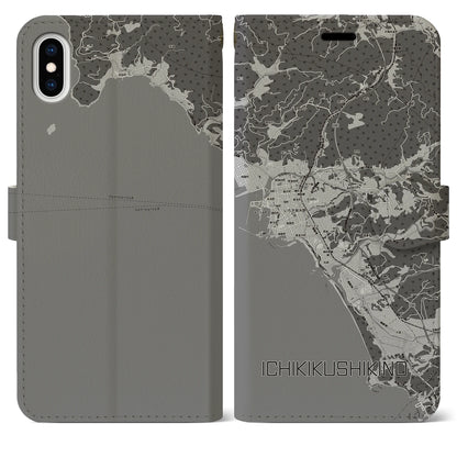 【いちき串木野（鹿児島県）】地図柄iPhoneケース（手帳タイプ）