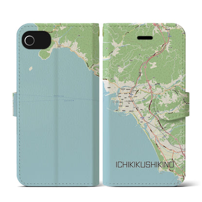 【いちき串木野（鹿児島県）】地図柄iPhoneケース（手帳タイプ）