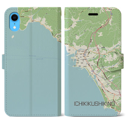 【いちき串木野（鹿児島県）】地図柄iPhoneケース（手帳タイプ）