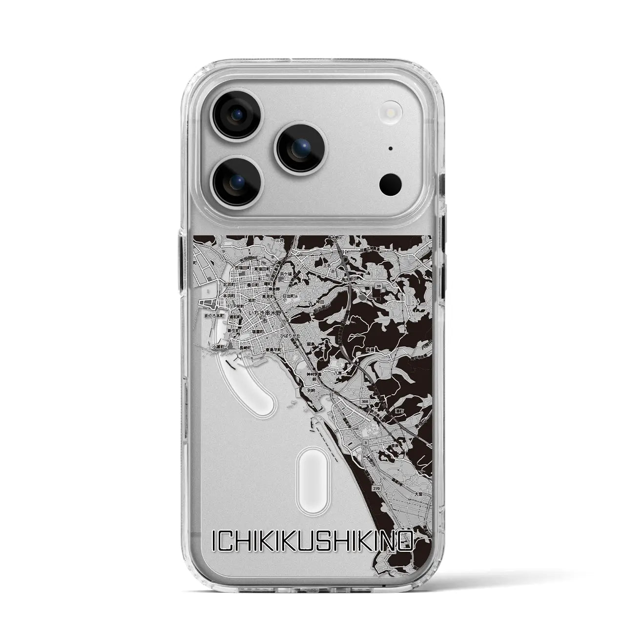 【いちき串木野（鹿児島県）】地図柄iPhoneケース（MagSafeタイプ）