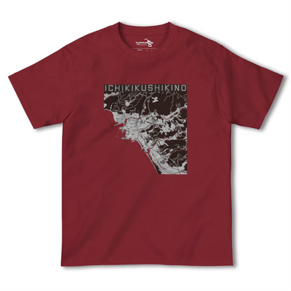 【いちき串木野（鹿児島県）】地図柄ヘビーウェイトTシャツ