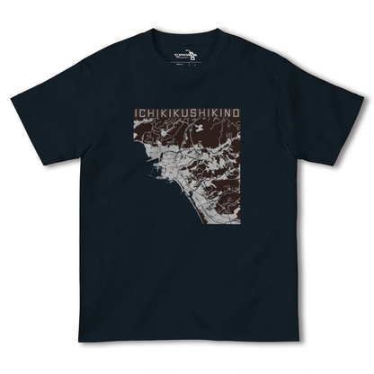 【いちき串木野（鹿児島県）】地図柄ヘビーウェイトTシャツ