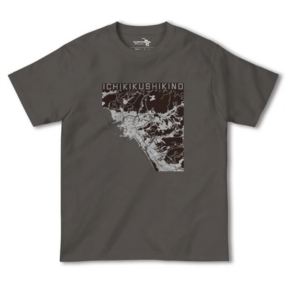 【いちき串木野（鹿児島県）】地図柄ヘビーウェイトTシャツ