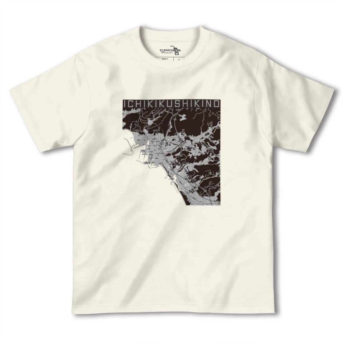 【いちき串木野（鹿児島県）】地図柄ヘビーウェイトTシャツ