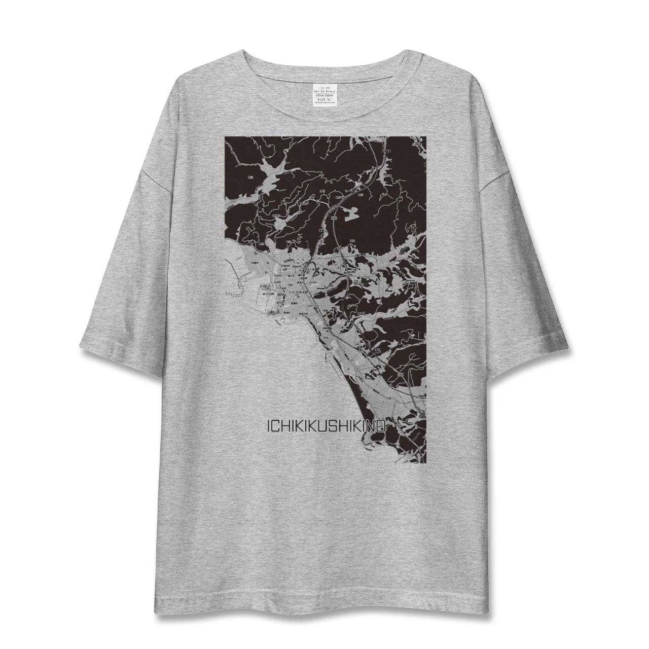 【いちき串木野（鹿児島県）】地図柄ビッグシルエットTシャツ