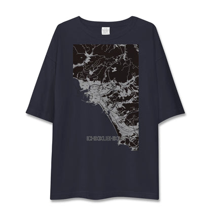 【いちき串木野（鹿児島県）】地図柄ビッグシルエットTシャツ