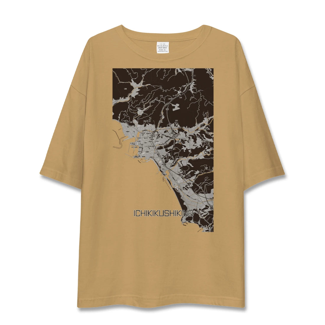 【いちき串木野（鹿児島県）】地図柄ビッグシルエットTシャツ