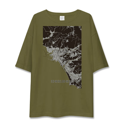 【いちき串木野（鹿児島県）】地図柄ビッグシルエットTシャツ