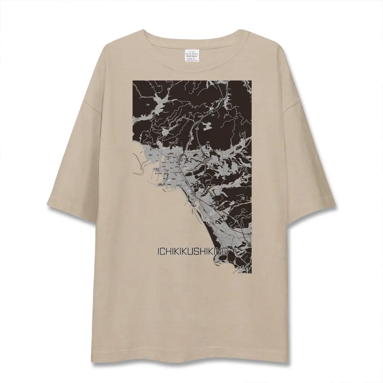 【いちき串木野（鹿児島県）】地図柄ビッグシルエットTシャツ