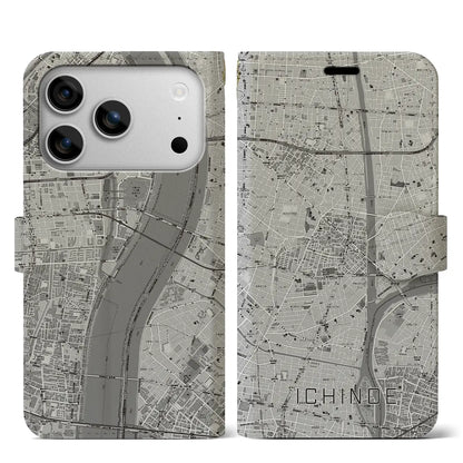 【一之江（東京都）】地図柄iPhoneケース（手帳タイプ）