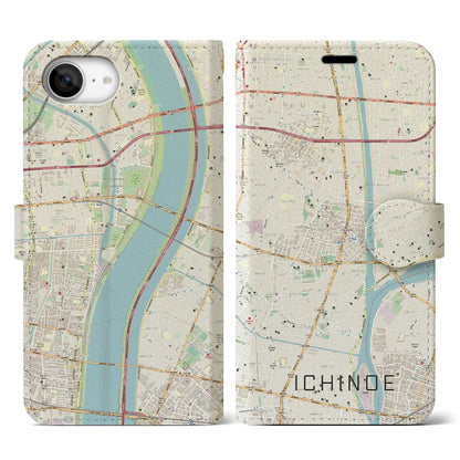 【一之江（東京都）】地図柄iPhoneケース（手帳タイプ）