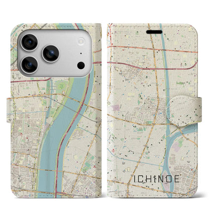 【一之江（東京都）】地図柄iPhoneケース（手帳タイプ）