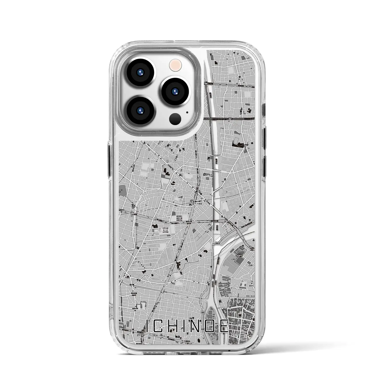 【一之江（東京都）】地図柄iPhoneケース（MagSafeタイプ）