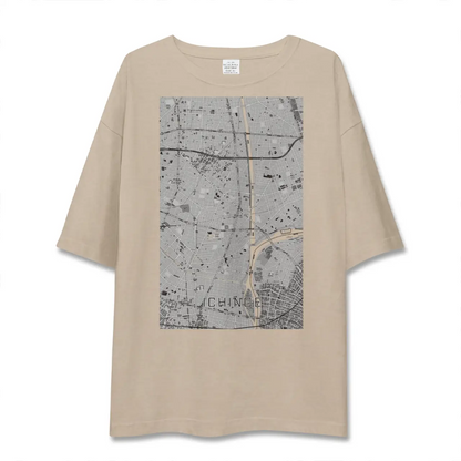 【一之江（東京都）】地図柄ビッグシルエットTシャツ
