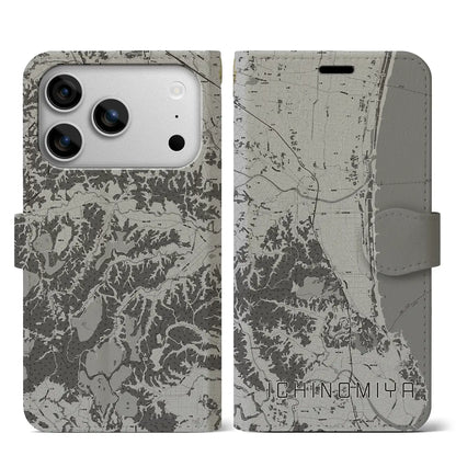 【一宮（千葉県）】地図柄iPhoneケース（手帳タイプ）