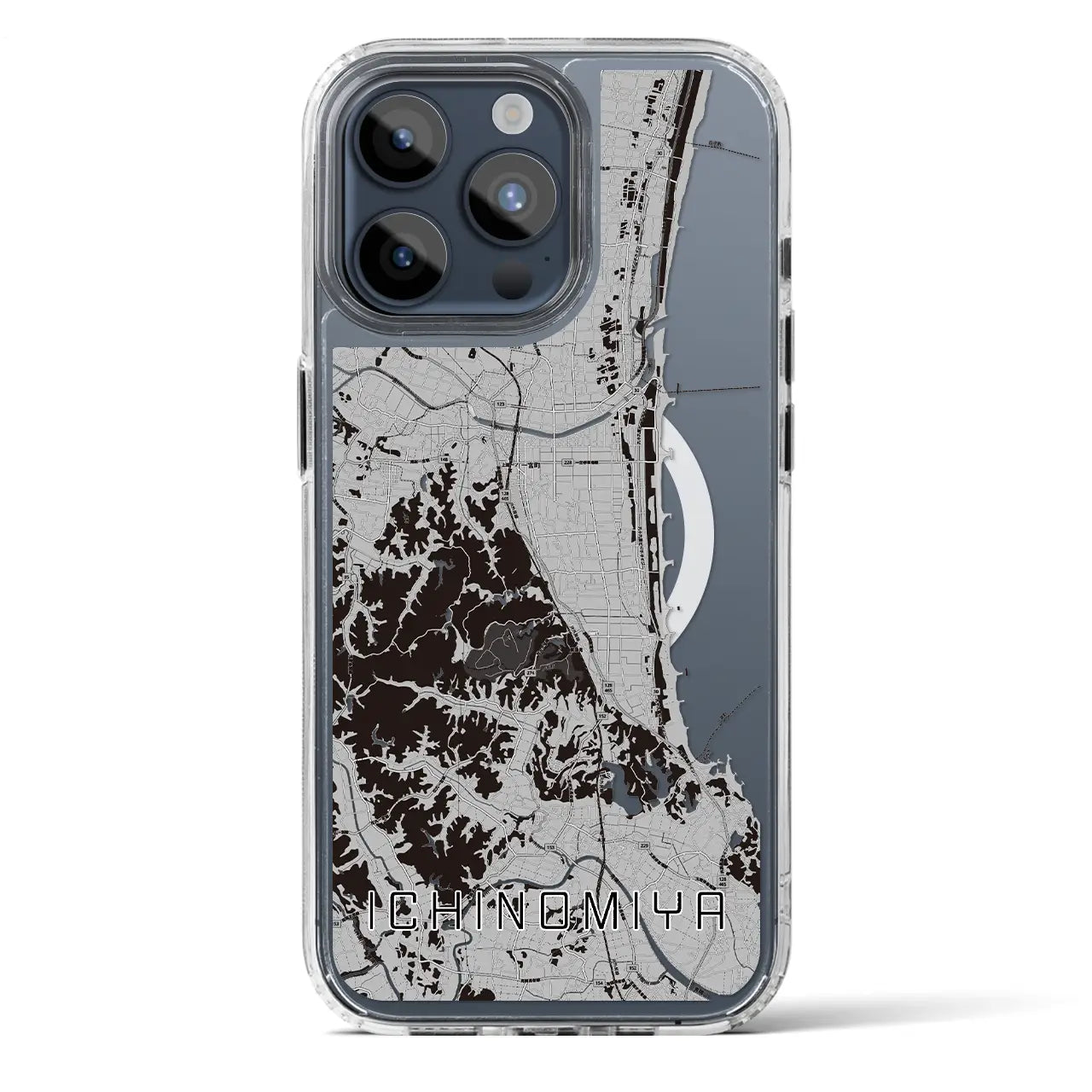 【一宮（千葉県）】地図柄iPhoneケース（MagSafeタイプ）