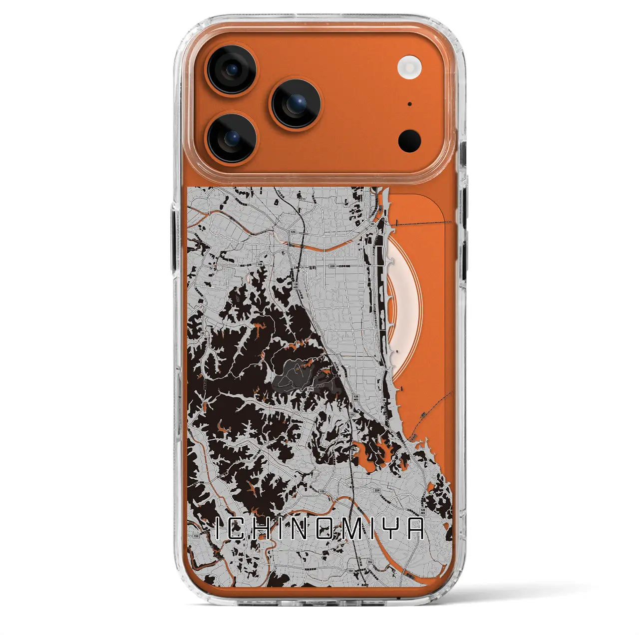 【一宮（千葉県）】地図柄iPhoneケース（MagSafeタイプ）