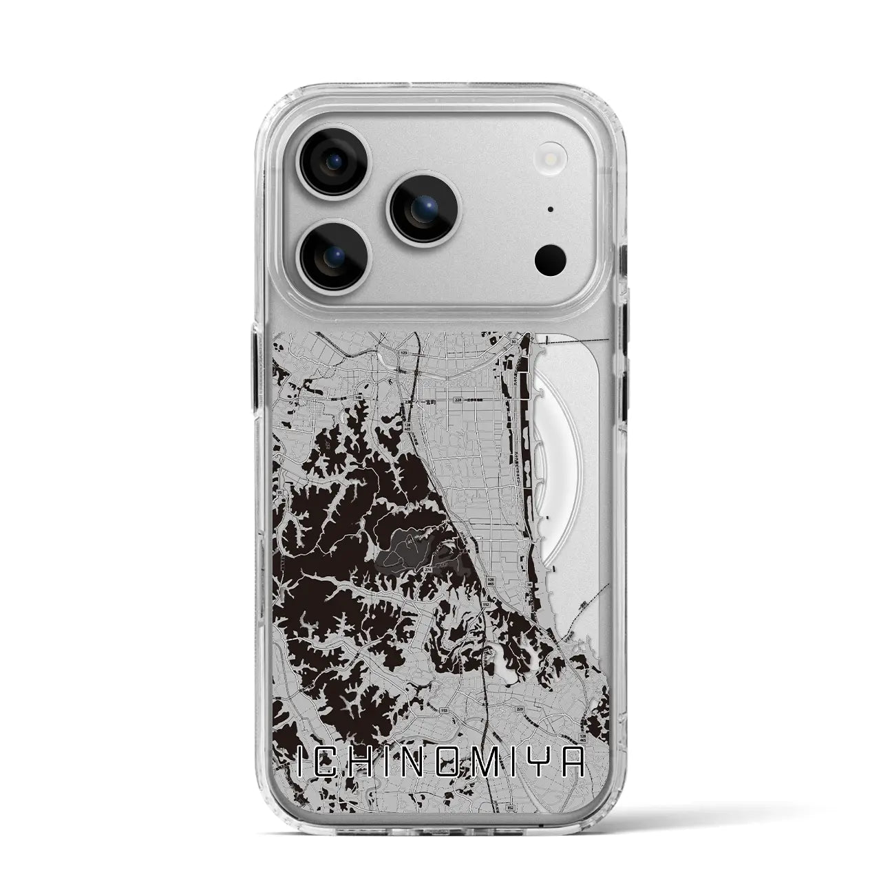 【一宮（千葉県）】地図柄iPhoneケース（MagSafeタイプ）