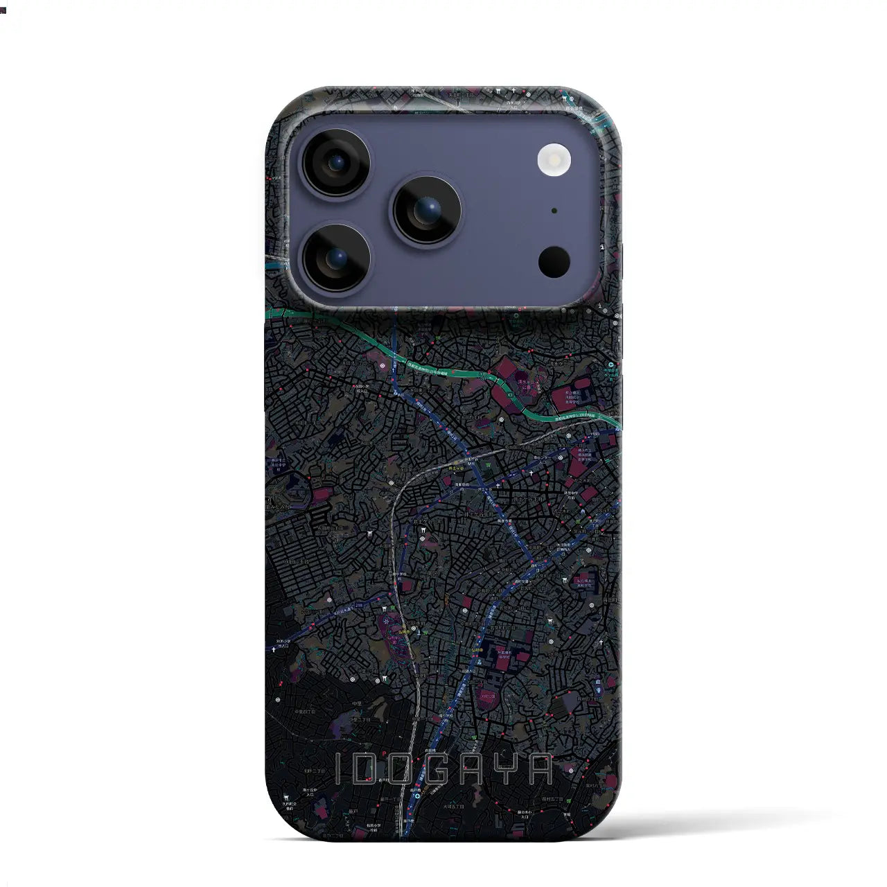 【井土ヶ谷（神奈川県）】地図柄iPhoneケース（バックカバータイプ）