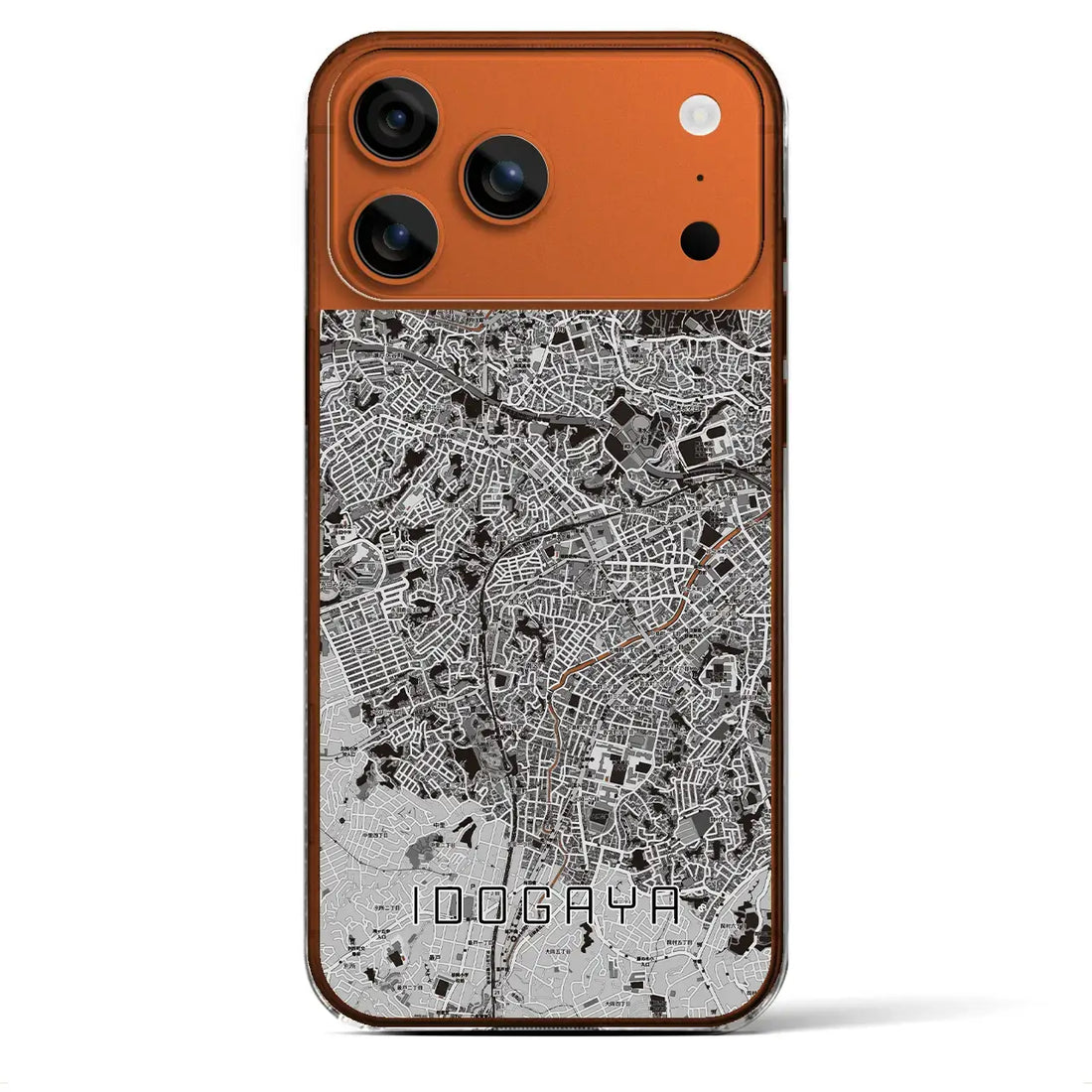 【井土ヶ谷(神奈川県)】地図柄iPhoneケース(クリアタイプ)モノトーン・iPhone 17 Pro Max 用