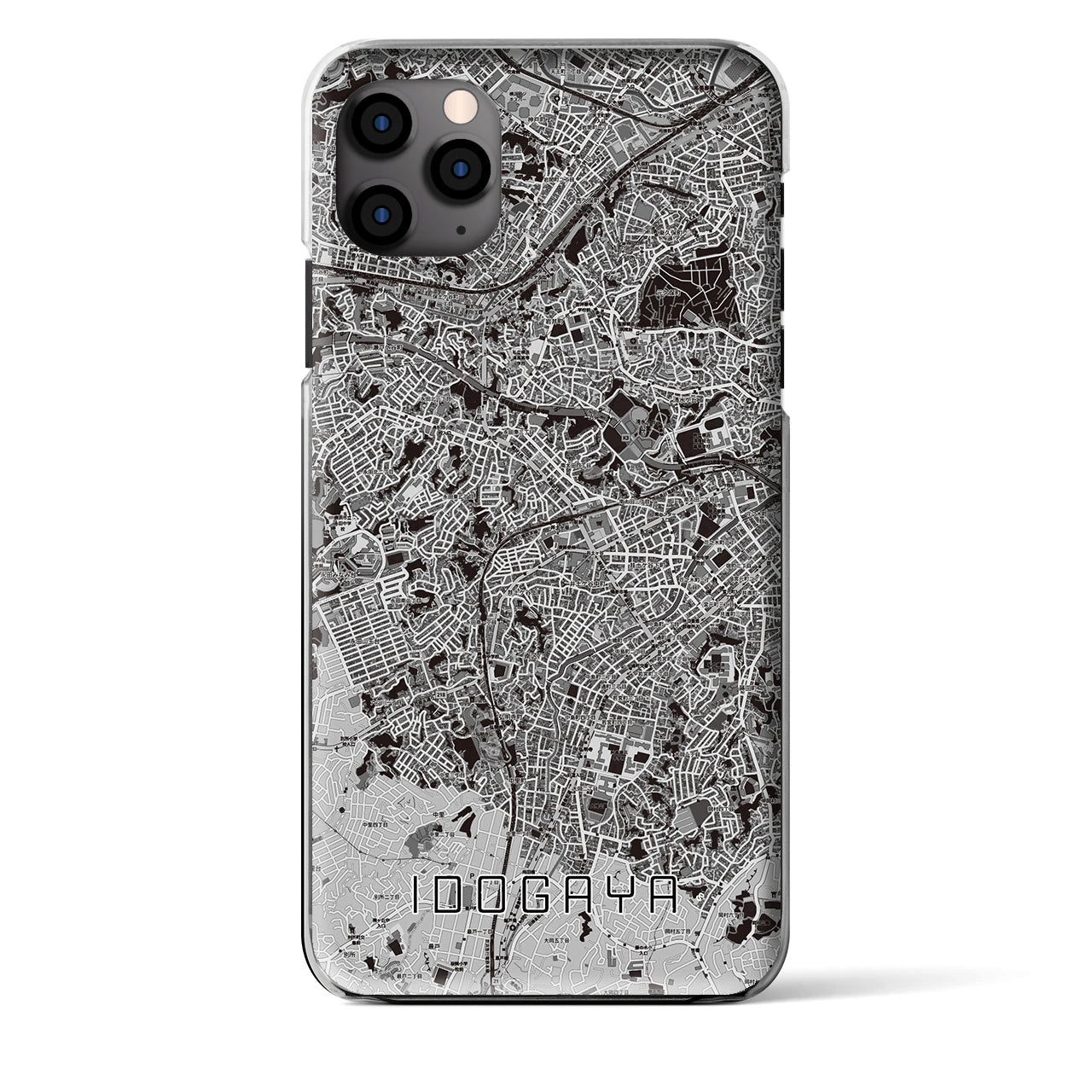 【井土ヶ谷（神奈川県）】地図柄iPhoneケース（クリアタイプ）