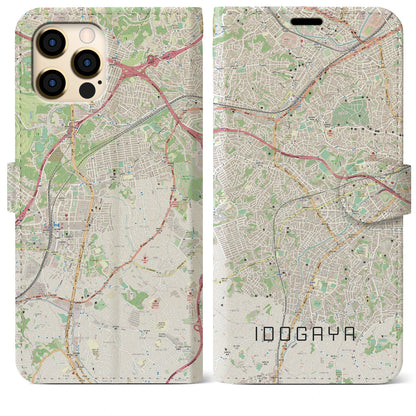 【井土ヶ谷（神奈川県）】地図柄iPhoneケース（手帳タイプ）ナチュラル・iPhone 12 Pro Max 用