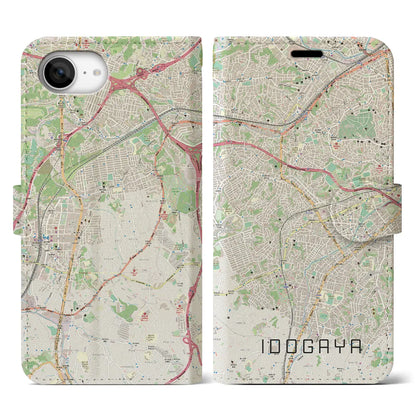 【井土ヶ谷（神奈川県）】地図柄iPhoneケース（手帳タイプ）