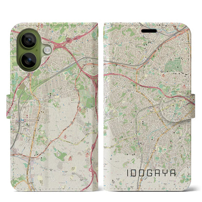 【井土ヶ谷（神奈川県）】地図柄iPhoneケース（手帳タイプ）